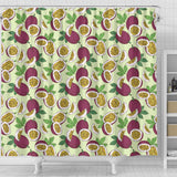 Passion Fruit Pattern Shower Curtain Fulfilled In US