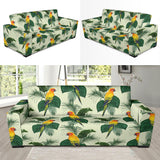 Beautiful Parrot Palm Leaves Pattern Sofa Slipcover