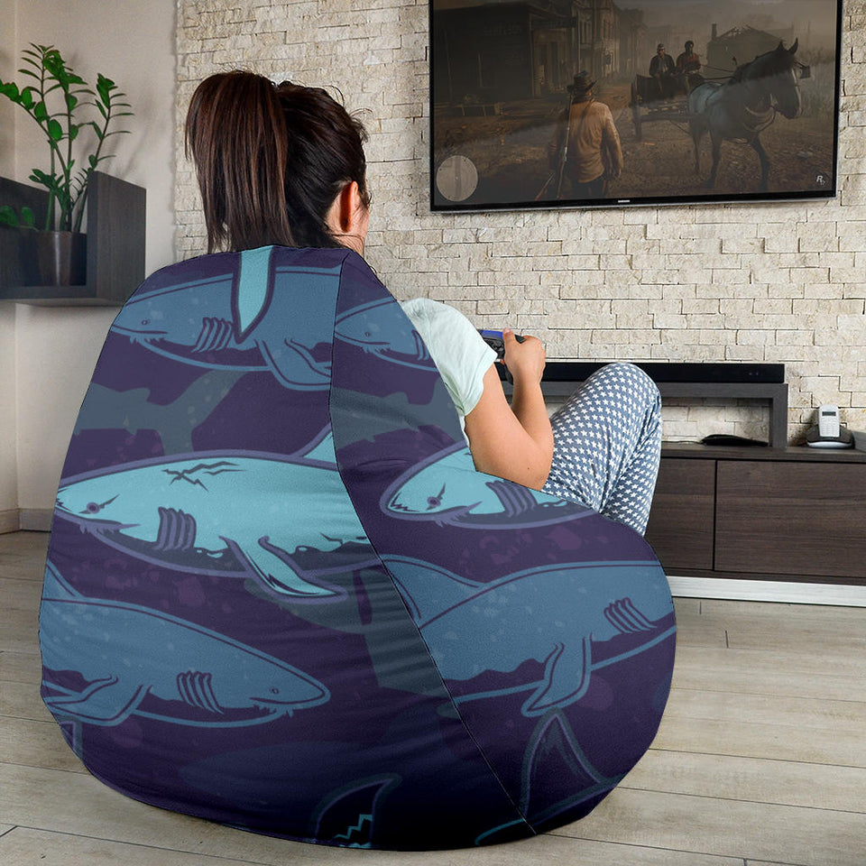 Shark Pattern Bean Bag Cover