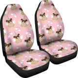 Cute Unicorn Pug Pattern  Universal Fit Car Seat Covers