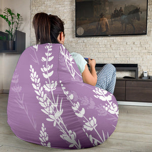 Lavender Flowers Purple Pattern Bean Bag Cover