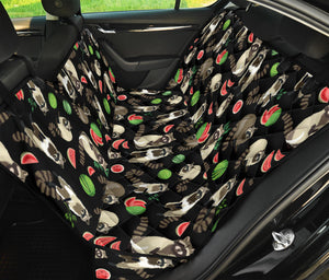 Raccoon Watermelon Pattern Dog Car Seat Covers