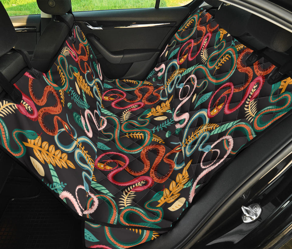 Colorful Snake Plant Pattern Dog Car Seat Covers
