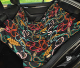 Colorful Snake Plant Pattern Dog Car Seat Covers