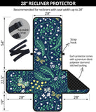 butterfly leaves pattern Recliner Cover Protector