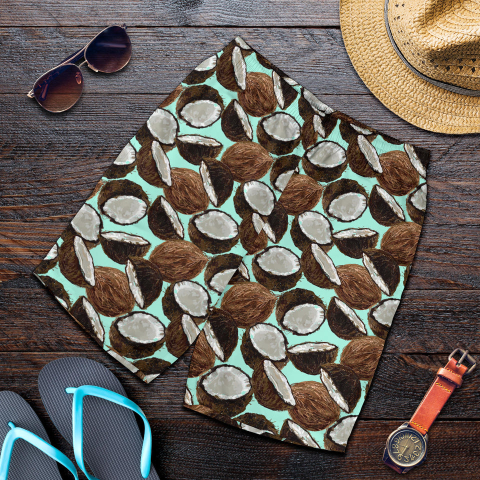 Coconut Pattern Print Design 03 Men Shorts