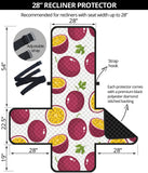 Passion fruit design pattern Recliner Cover Protector