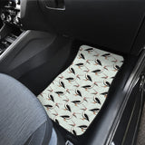 Pelican Pattern Print Design 02 Front and Back Car Mats