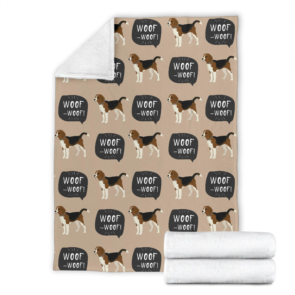 Beagle Pattern Premium Blanket