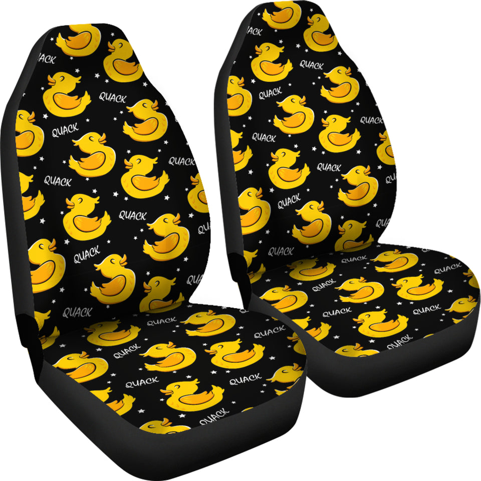Duck Toy Pattern Print Design 05 Universal Fit Car Seat Covers