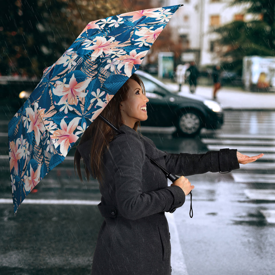 Hibiscus Pattern Print Design 02 Umbrella