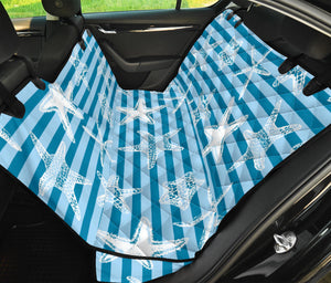 Starfish Blue Blackground Dog Car Seat Covers