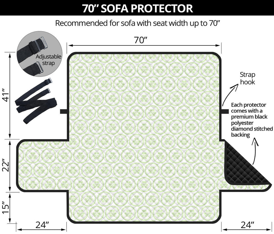 Cucumber pattern background Sofa Cover Protector
