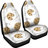 Sketch Style Cookie Pattern Universal Fit Car Seat Covers