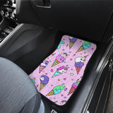 Cute Ice Cream Cone Animal Pattern Front And Back Car Mats