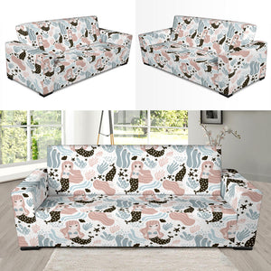 Cute Mermaid Pattern Sofa Slipcover