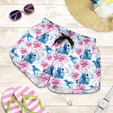 Hummingbird Pattern Print Design 02 Women Shorts