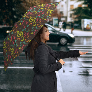 Music Notes Pattern Print Design 05 Umbrella