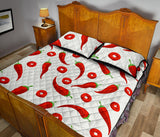 Chili pattern Quilt Bed Set