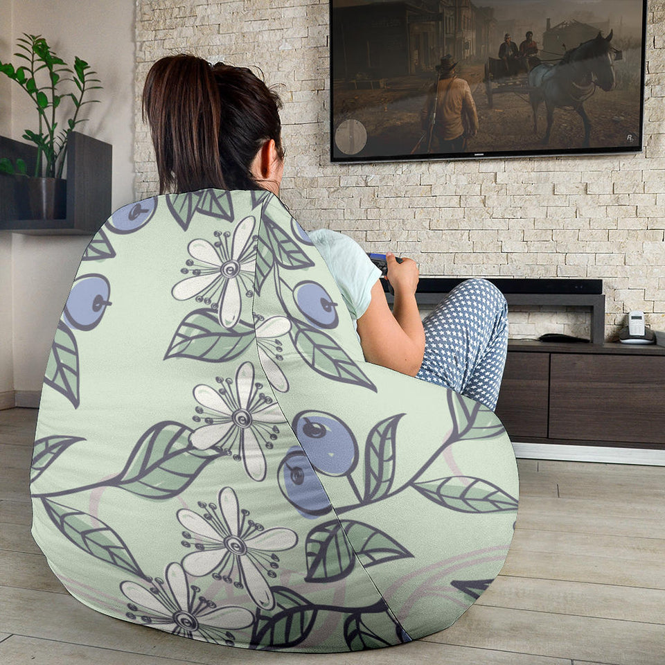Hand Drawn Blueberry Pattern Bean Bag Cover