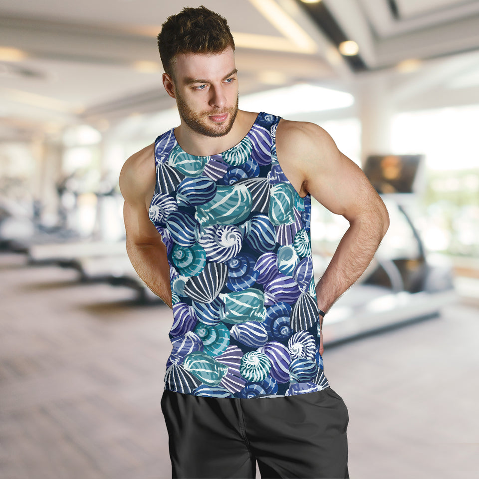 Shell design pattern Men Tank Top