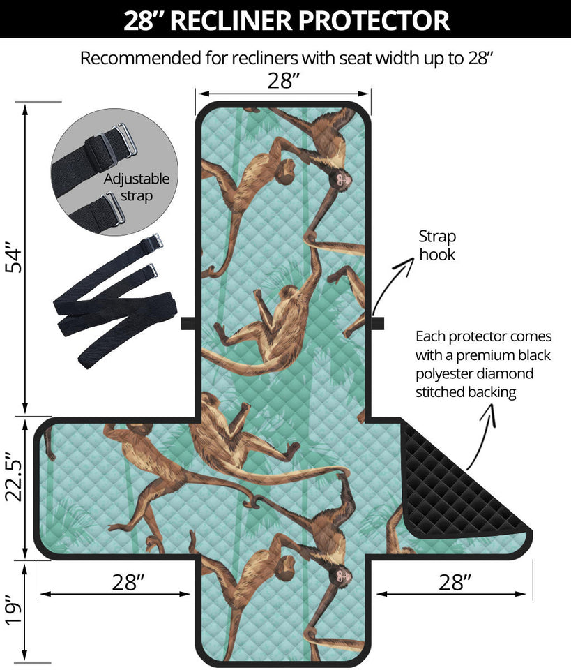 Monkey Palm tree background Recliner Cover Protector
