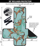 Monkey Palm tree background Recliner Cover Protector