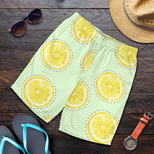 Slice Of Lemon Pattern Men Shorts