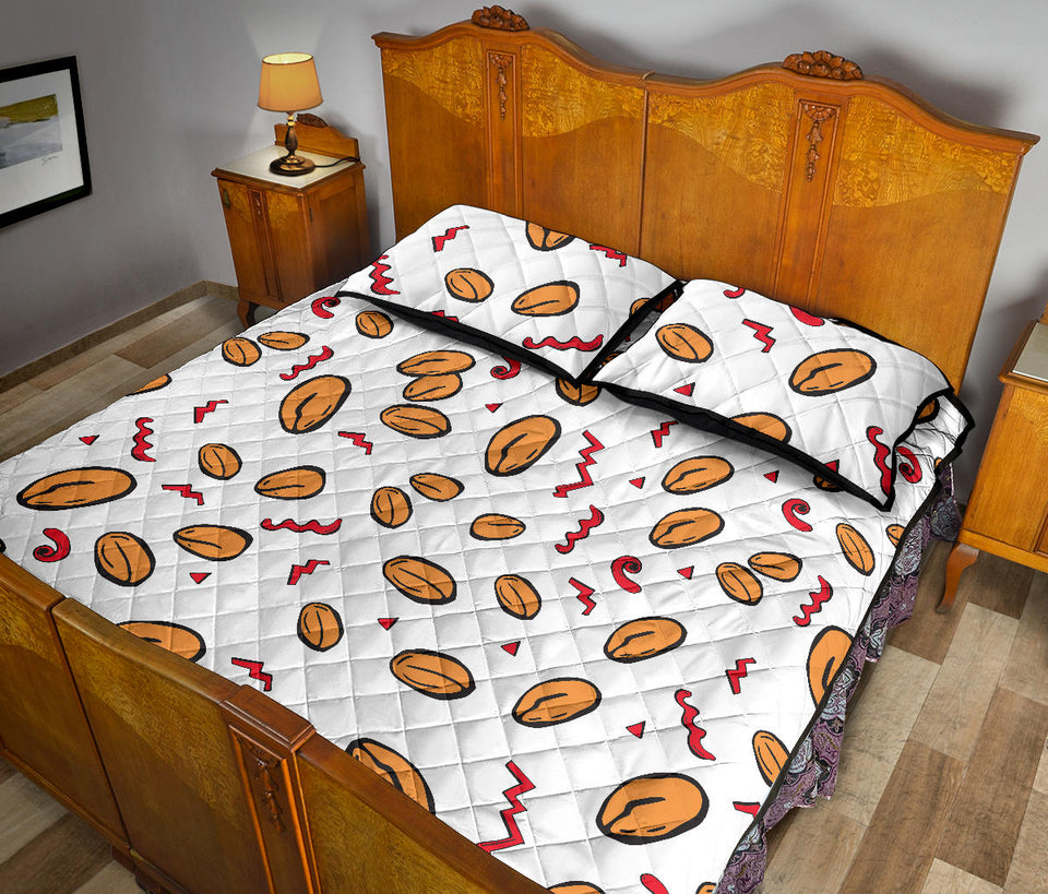 peanuts pattern background Quilt Bed Set