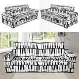 Piano Pattern Print Design 03  Sofa Slipcover