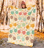 Bicycle Pattern Print Design 01 Premium Blanket
