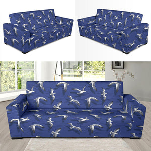 Seagull Pattern Print Design 03  Sofa Slipcover