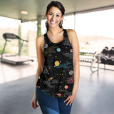 space pattern Women Racerback Tank Top