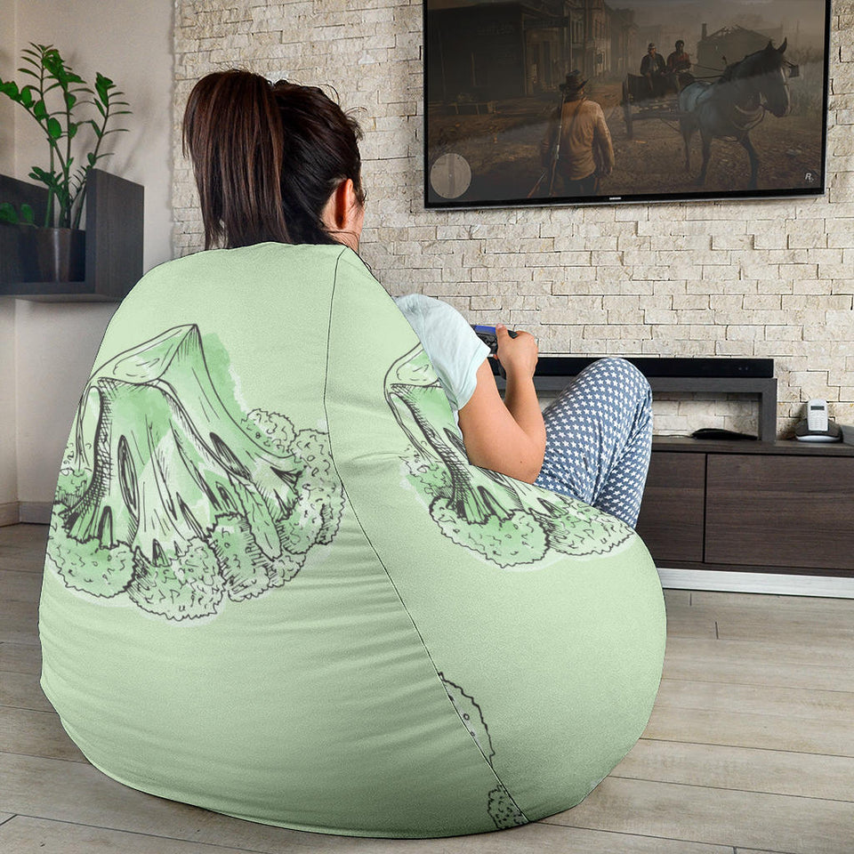 Broccoli Sketch Pattern Bean Bag Cover