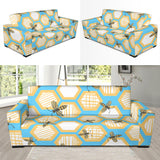 Bee Honeycomb Pattern Sofa Slipcover