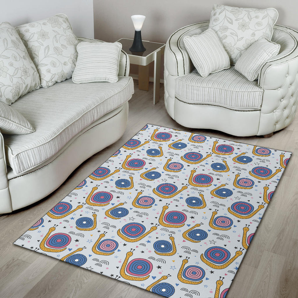 Snail Pattern Print Design 05 Area Rug