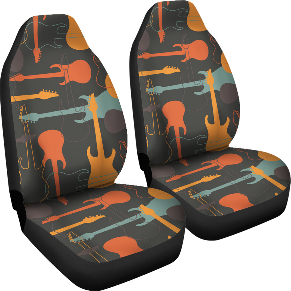 Electric Guitars Pattern Universal Fit Car Seat Covers