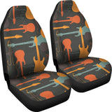 Electric Guitars Pattern Universal Fit Car Seat Covers
