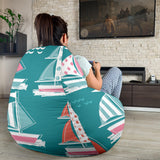 Cute Sailboat Pattern Bean Bag Cover