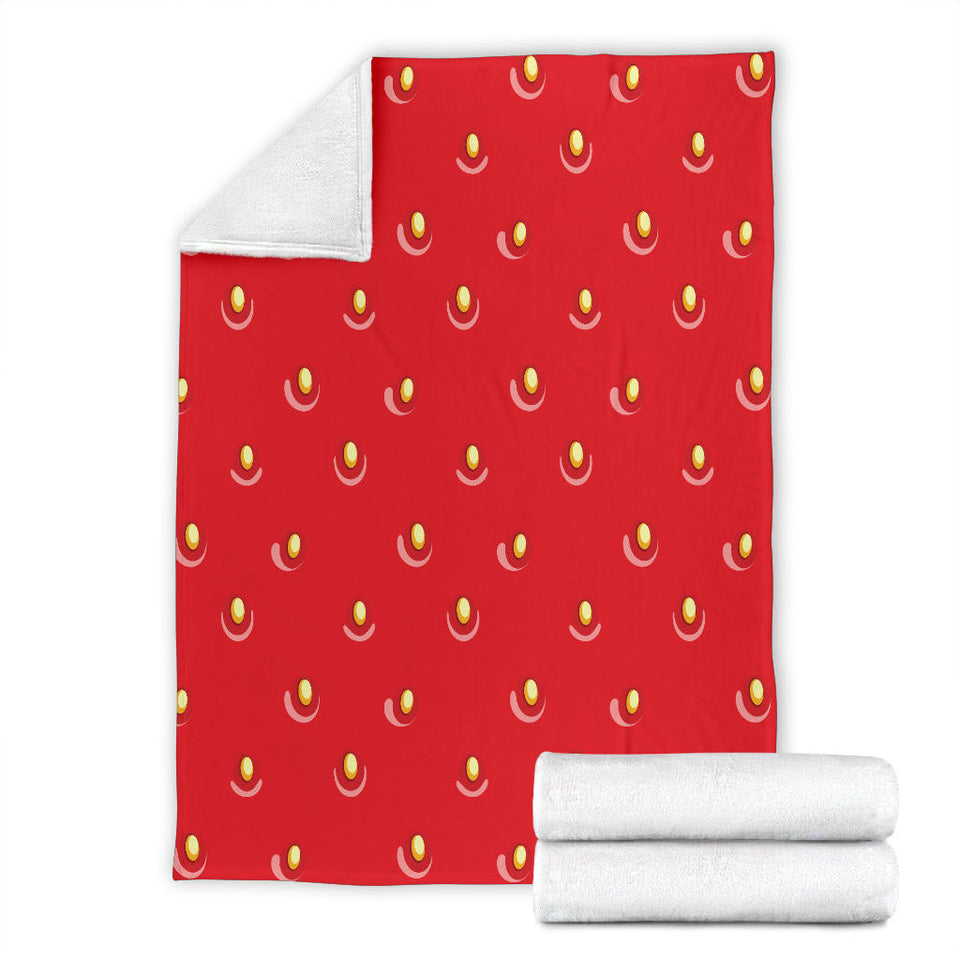 Strawberry Texture Skin Pattern Premium Blanket