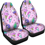 Cute Ice Cream Cone Animal Pattern Universal Fit Car Seat Covers