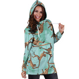 Monkey Palm Tree Background Women'S Hoodie Dress