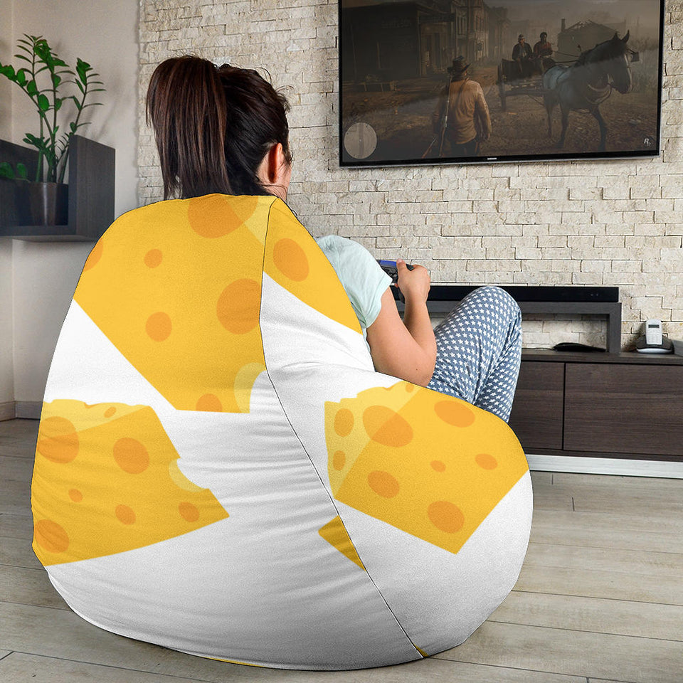 Cheese Slice Pattern Bean Bag Cover