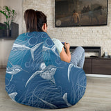 Shark Hand Drawn Bean Bag Cover