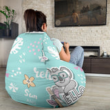 Cute Koalas Blue Background Pattern Bean Bag Cover