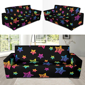 Colorful Star Pattern Sofa Slipcover
