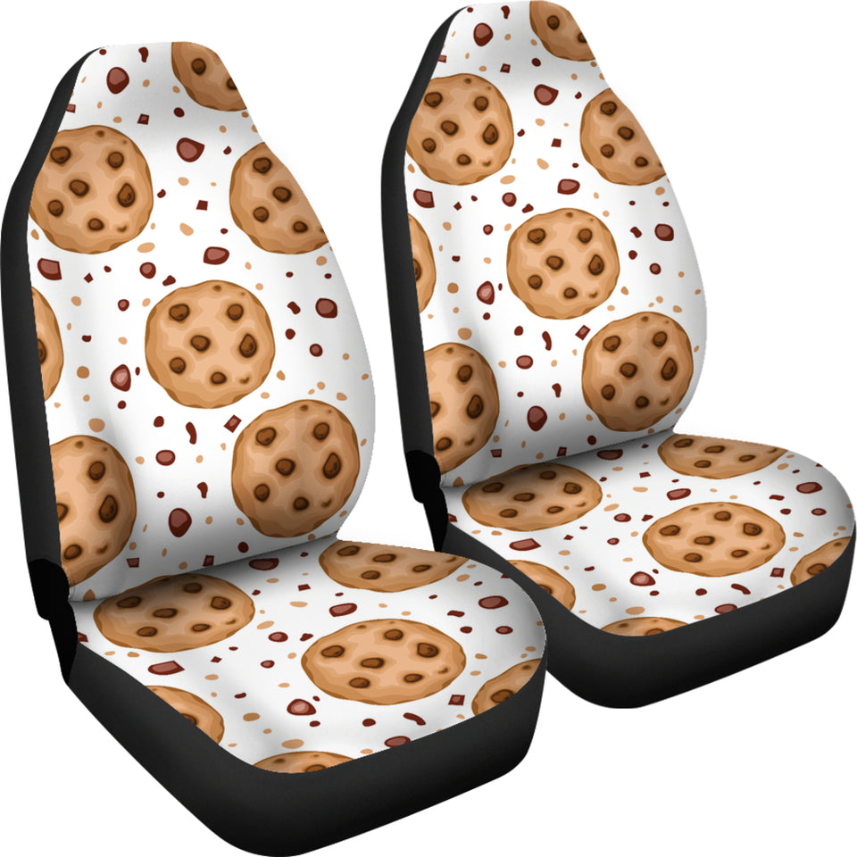 Chocolate Chip Cookie Pattern Universal Fit Car Seat Covers