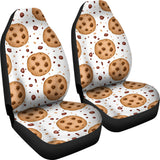 Chocolate Chip Cookie Pattern Universal Fit Car Seat Covers