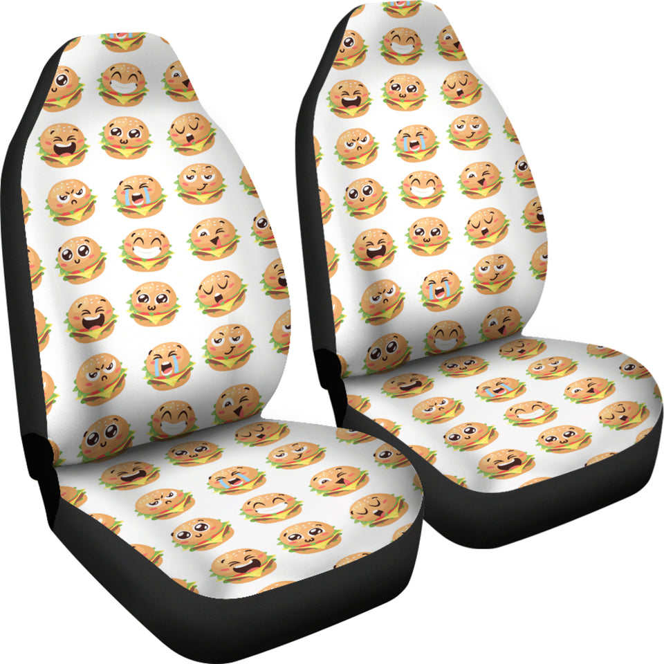 Hamburger Pattern Print Design 04 Universal Fit Car Seat Covers