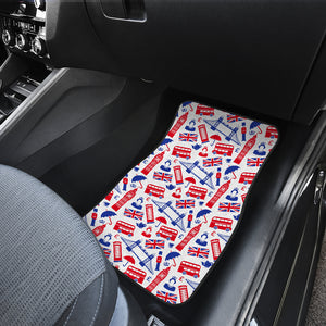 British Pattern Print Design 01 Front Car Mats